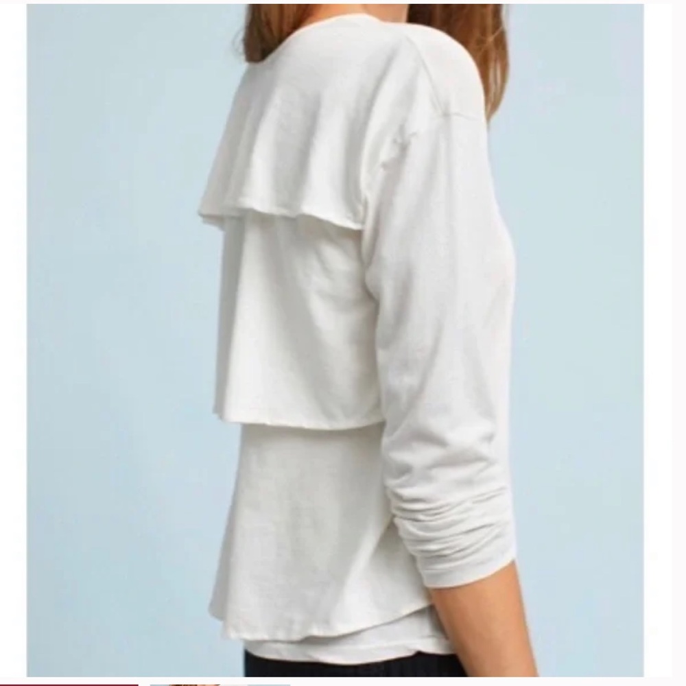 AMO Ruffle Back Shirt NWT